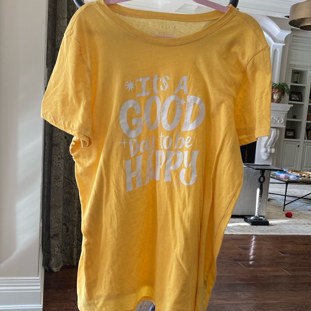 Torrid Yellow Short Sleeve Tee